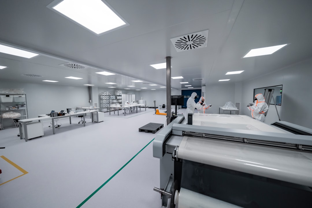 Cleanroom environment concept image