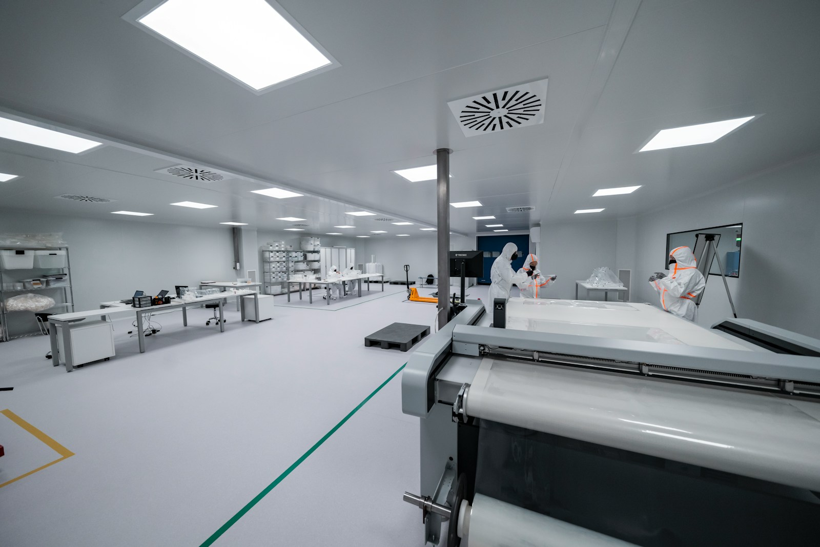 Cleanroom production environment concept image